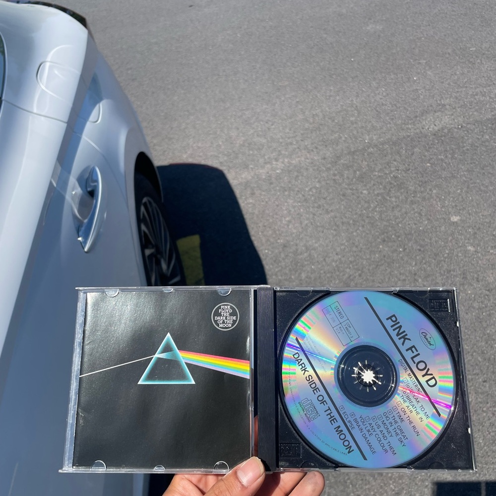 Pink Floyd Black and Rainbow CD with Prism Design